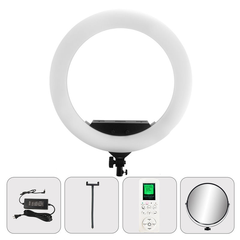 22 Inch Led Ring Light Lcd Diplay Screen Beauty Lash Lamp 100w Makeup ...