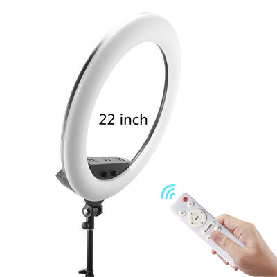 100w Remote Control 3200k-5500k Battery Support Leds 22 Inch Ring Light